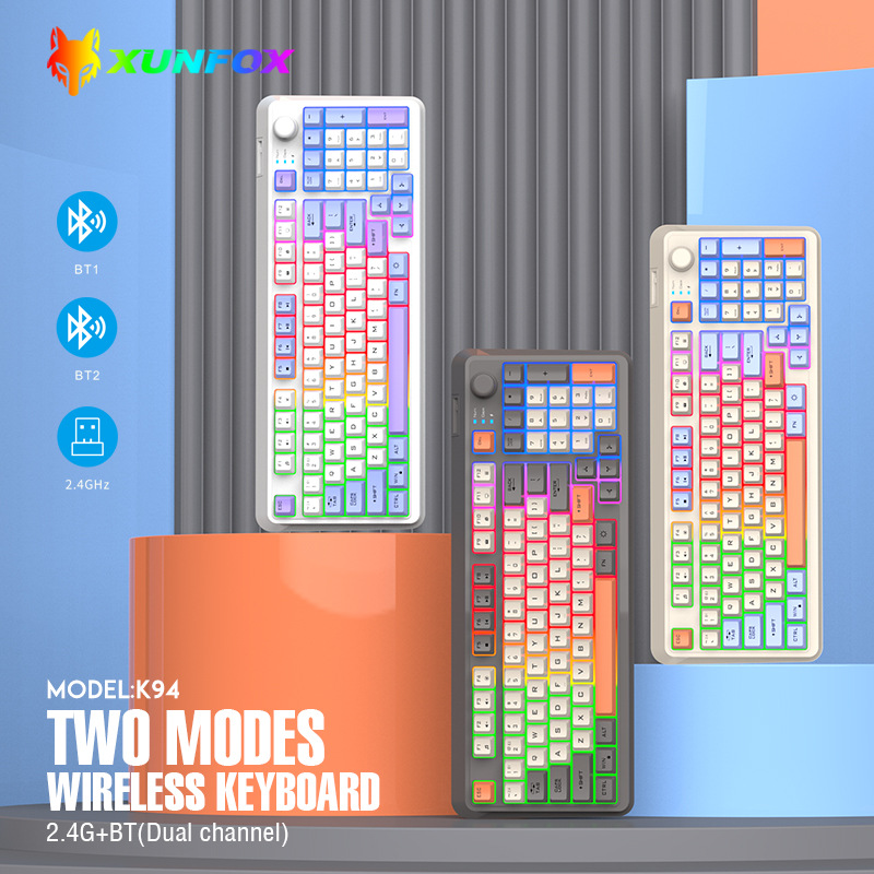 Laptop Accessories Rgb - Wireless Keyboard Spanish Russian Arabic Korean