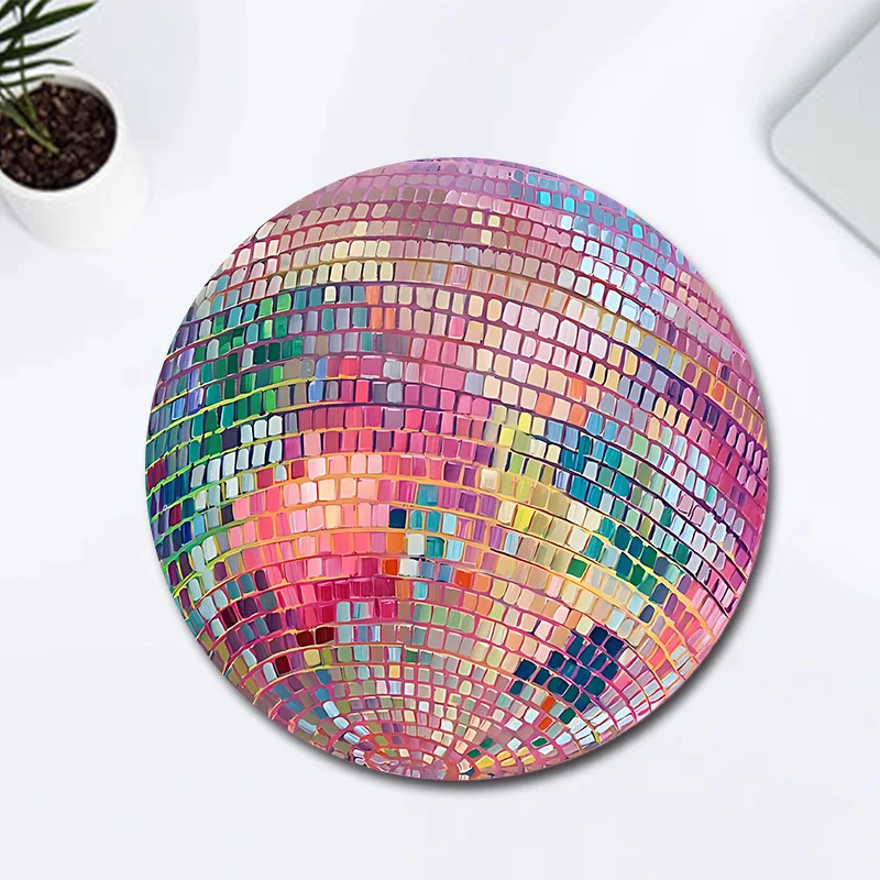 Rubber Round Pink Disco Ball M - Laptop Accessories For Protection ulasan dan harga