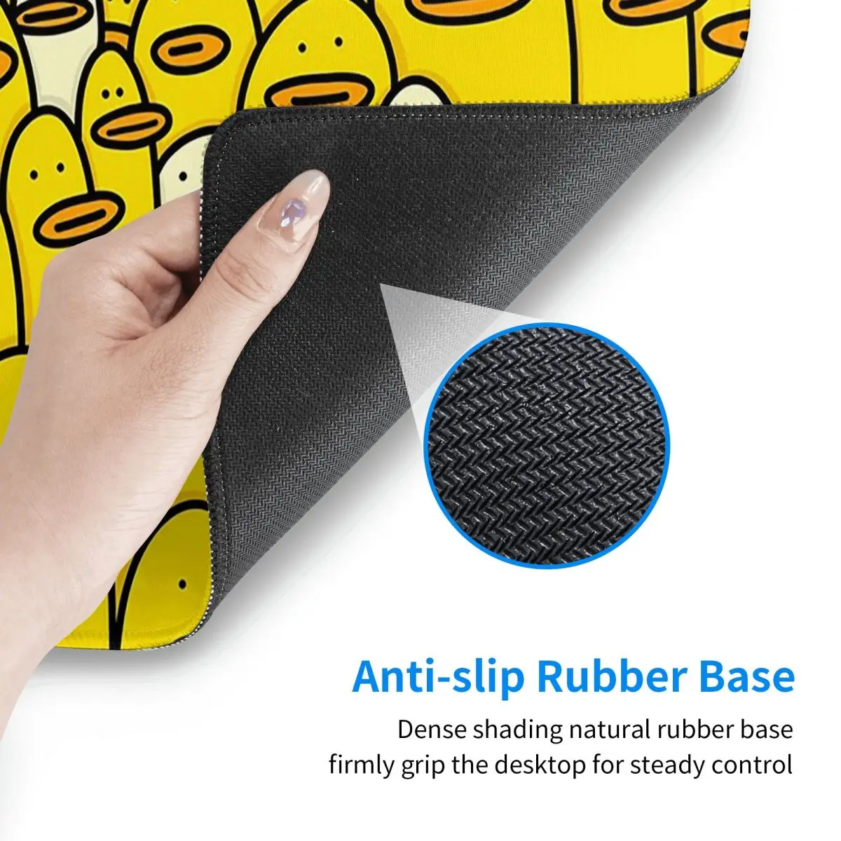 Large Mouse Pad Cartoon Yellow - Yellow Laptop Accessories ulasan dan harga