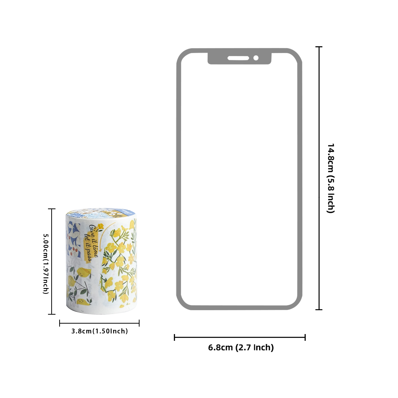 Etori Life Floral Theme Washi  - Yellow Laptop Accessories ulasan dan harga