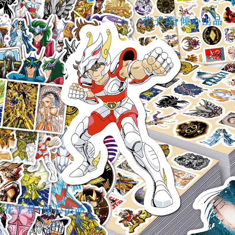 101Pcs Saint Seiya Anime Stick - Laptop Editing Accessories ulasan dan harga