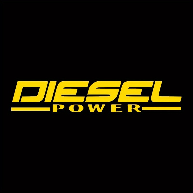 2D Flat Diesel Power Decal Bla - Yellow Laptop Accessories ulasan dan harga