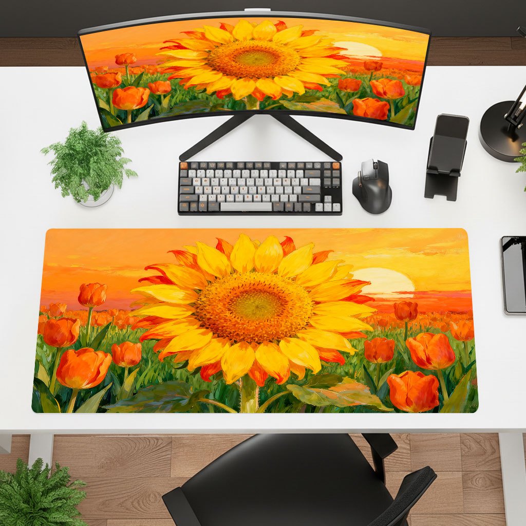 Brand Yellow Sunflower Mouse P - Yellow Laptop Accessories ulasan dan harga
