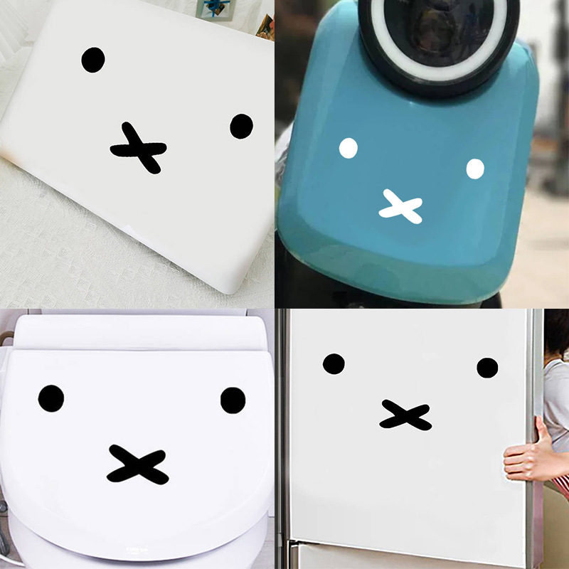 Kawaii Miffy Cartoon Emoji Car - Laptop Editing Accessories ulasan dan harga
