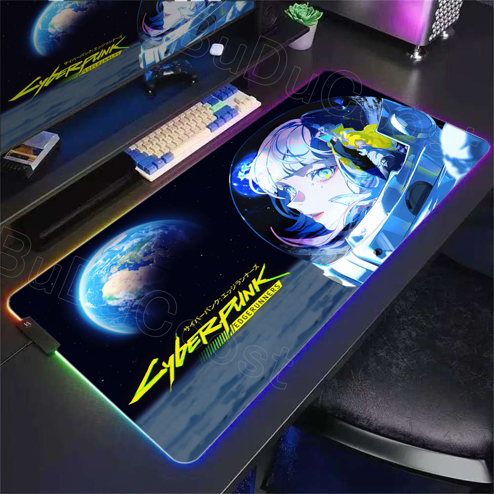 HD Anime Girl Mouse Pad RGB De - Laptop Accessories Rgb ulasan dan harga