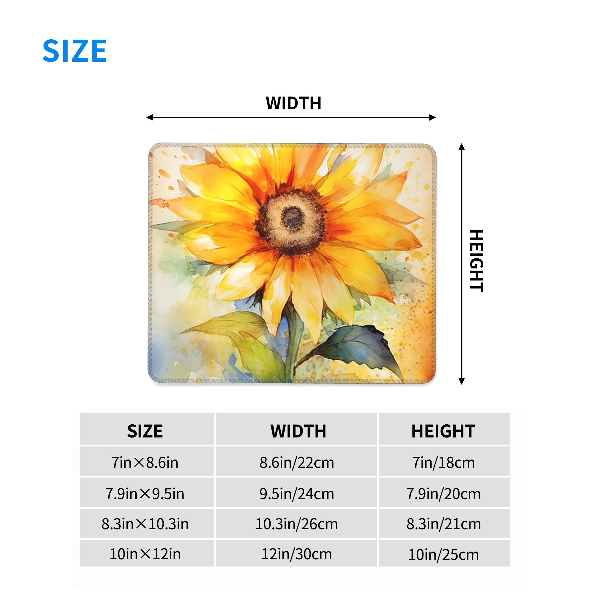 Watercolor Sunflower Vibrant Y - Yellow Laptop Accessories ulasan dan harga