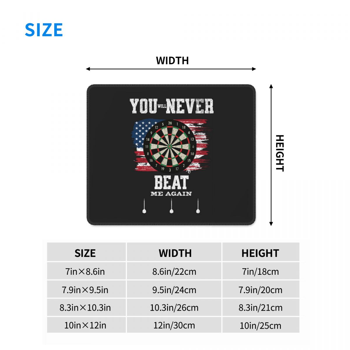 Multi-size Mouse Pad Dart Boar - Laptop Accessories Target ulasan dan harga