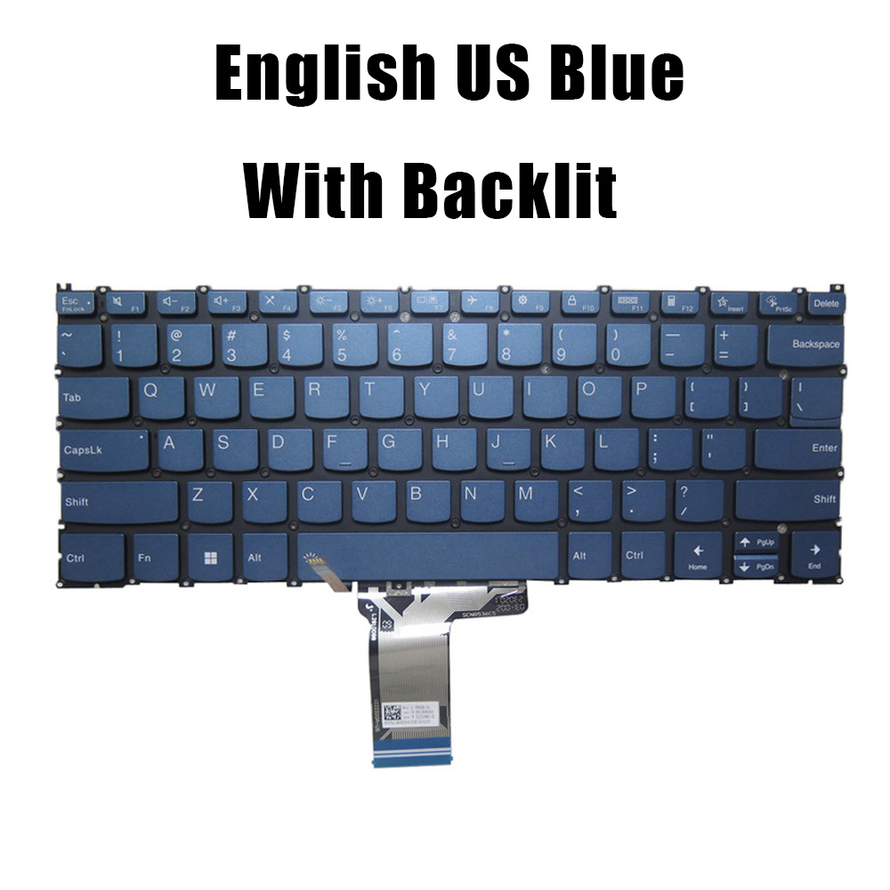 US/SW Grey/Blue Laptop Keyboar - Yoga Laptop Accessories ulasan dan harga