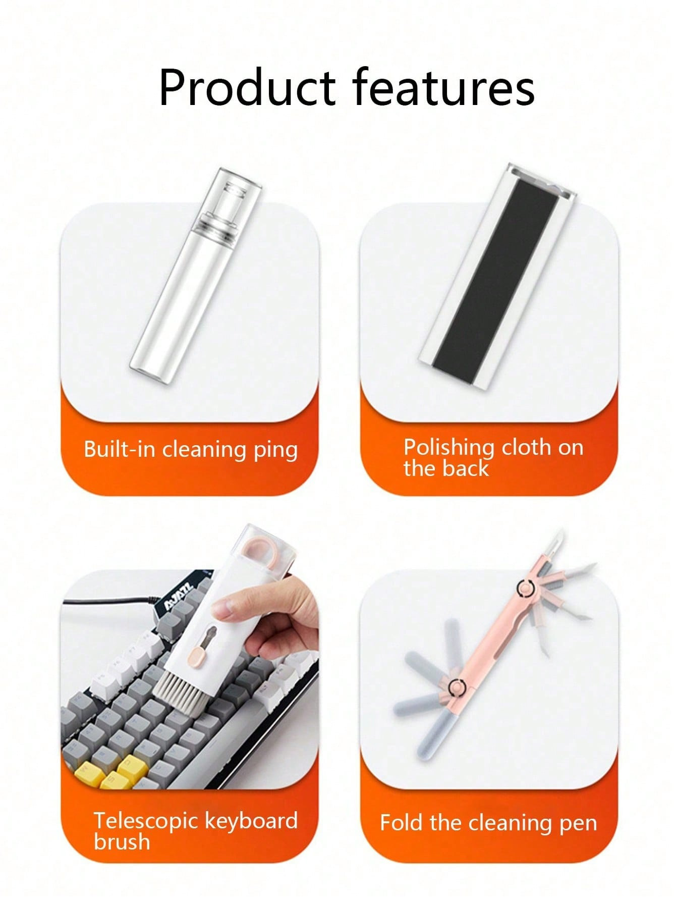 7-in-1 Multifunctional Compute - Screen Cleaning Kit ulasan dan harga