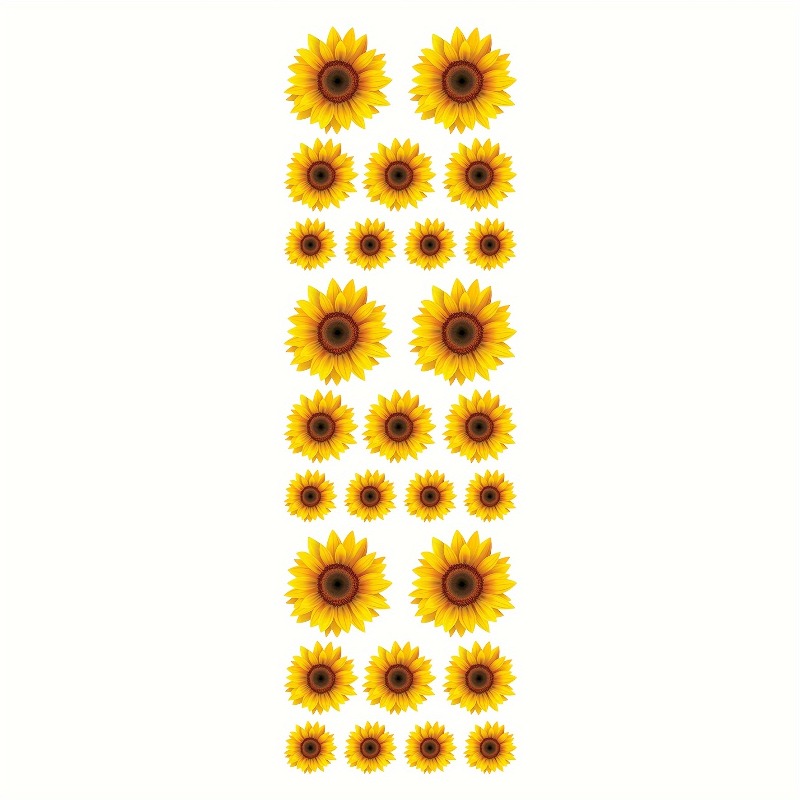 1Set Yellow Sunflower Vinyl De - Yellow Laptop Accessories ulasan dan harga
